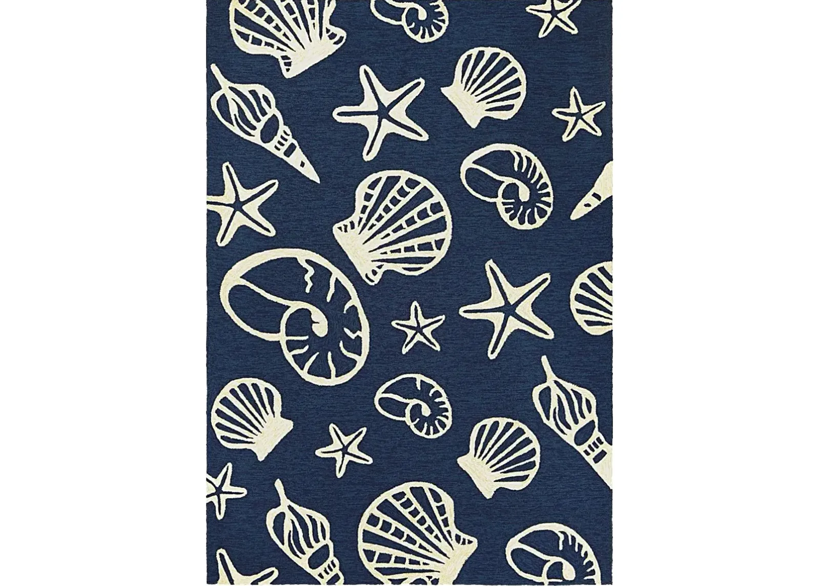 Cardita Blue 5'6 x 8' Indoor/Outdoor Rug