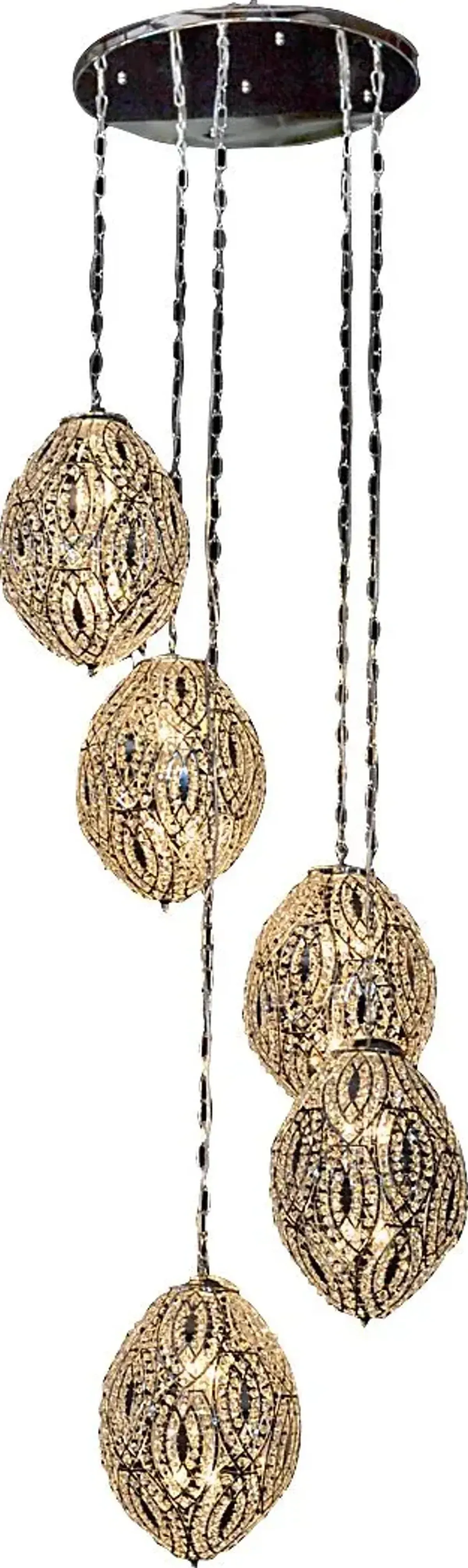 Luhman Silver Chandelier