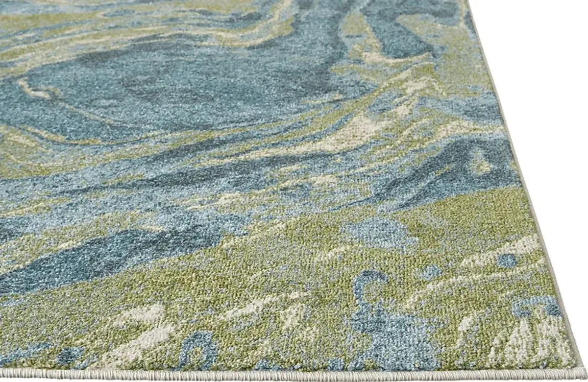 Lanore Teal 5' x 7'6 Rug