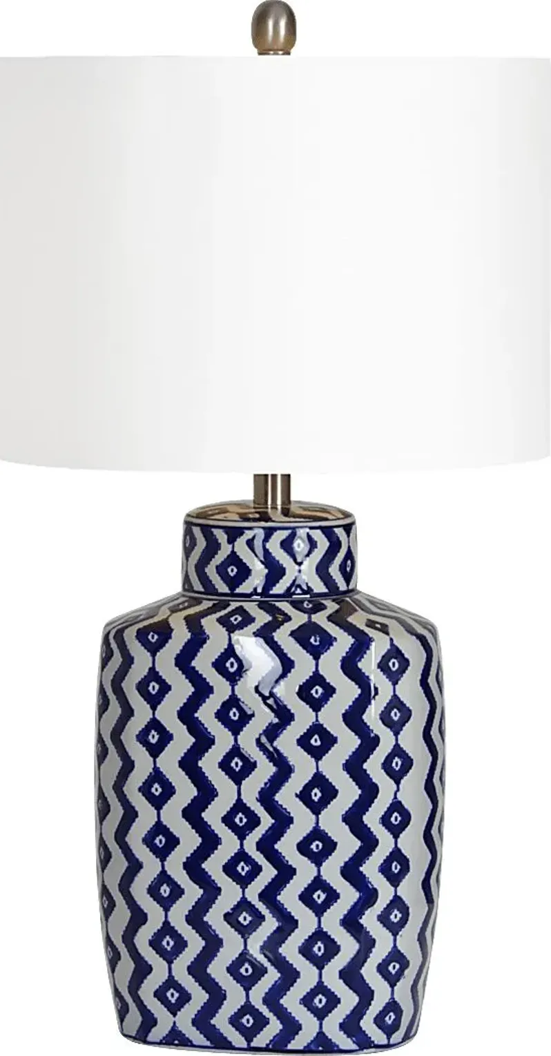 Corwin Blue Lamp