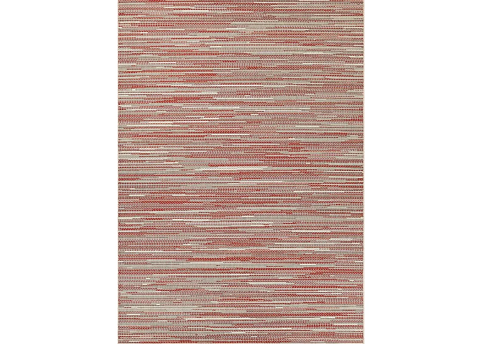 Alassio Red 7'6 x 10'9 Indoor/Outdoor Rug