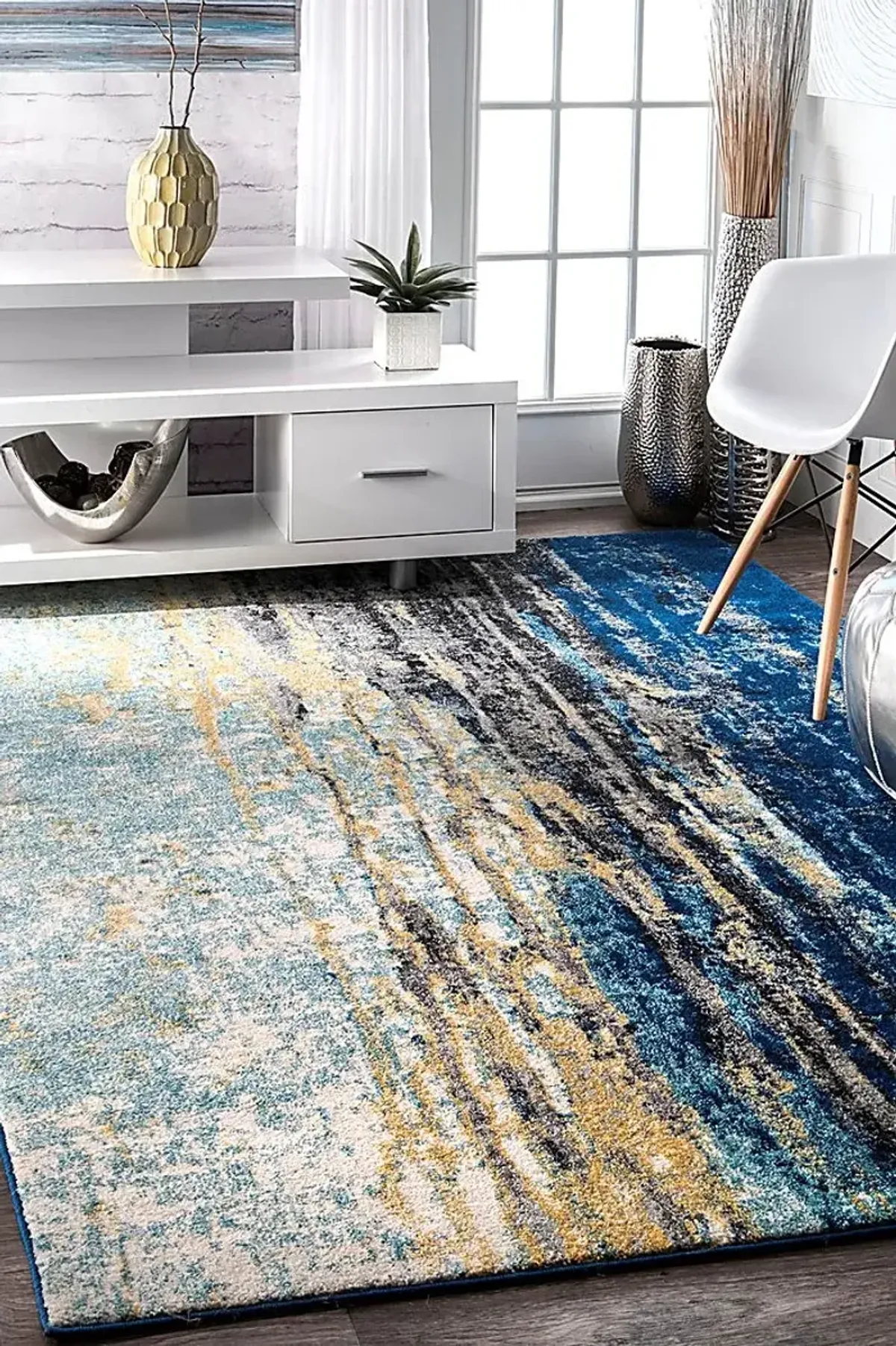 Amerie Blue 5' x 8' Rug