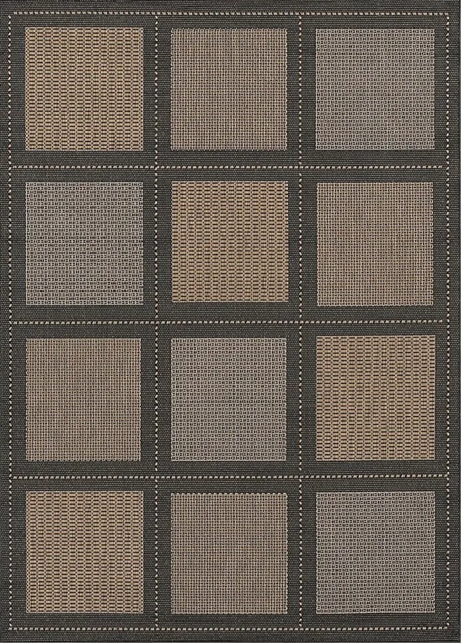 Summit Way Brown 7'6 x 10'9 Indoor/Outdoor Rug