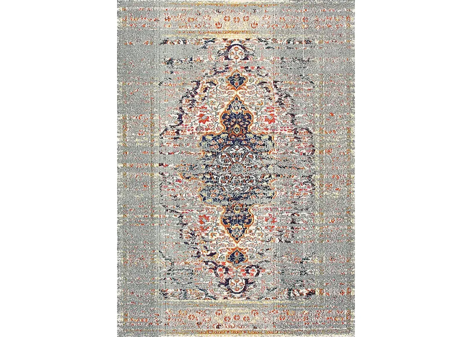 Jaivira Gray 7' x 9' Rug