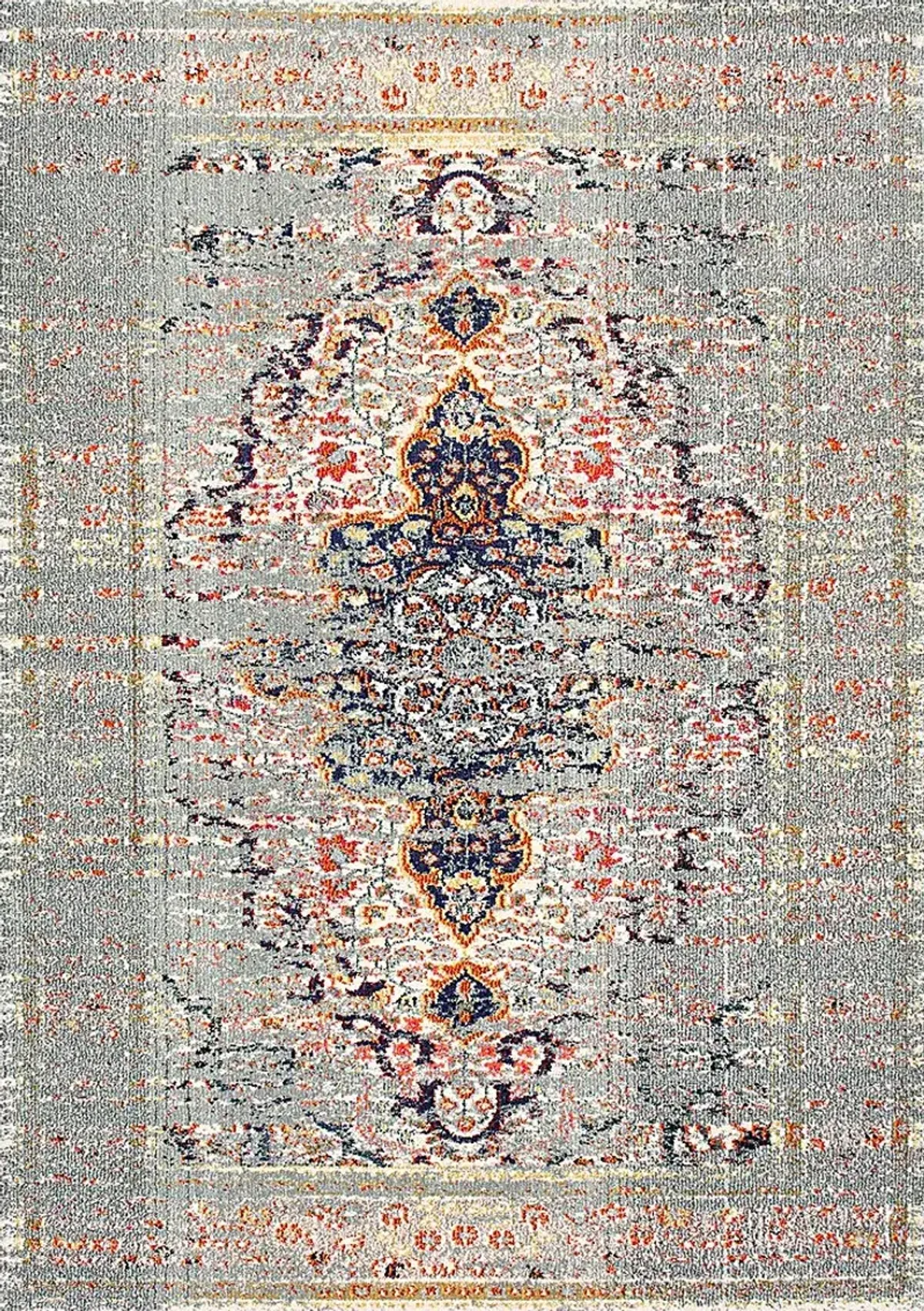 Jaivira Gray 7' x 9' Rug