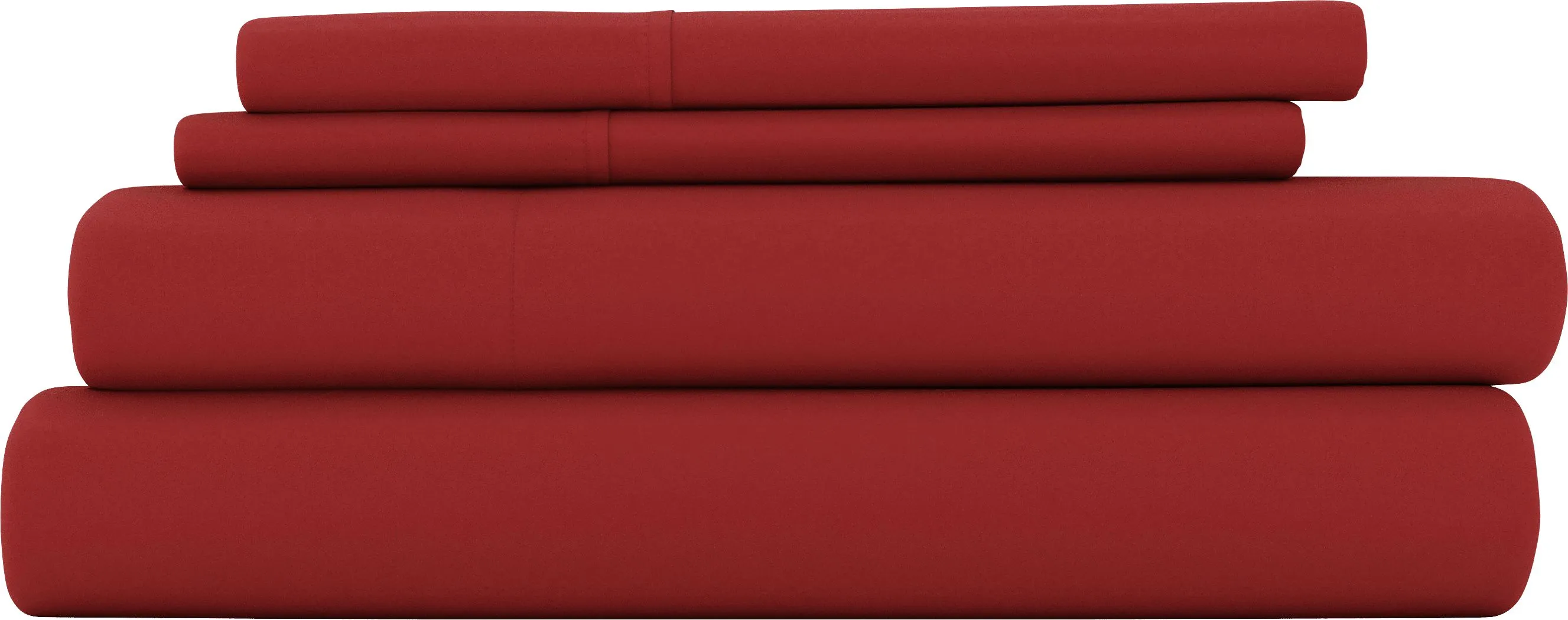 Belden Landing Red 4 Pc King Bed Sheet Set