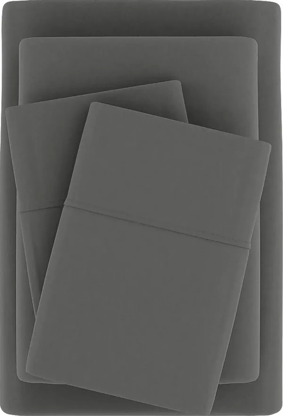 Belden Landing Gray 4 Pc King Bed Sheet Set