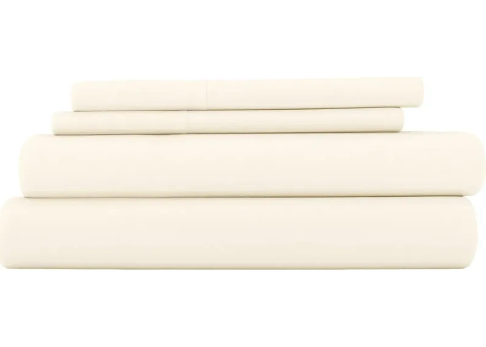 Belden Landing Ivory 4 Pc King Bed Sheet Set