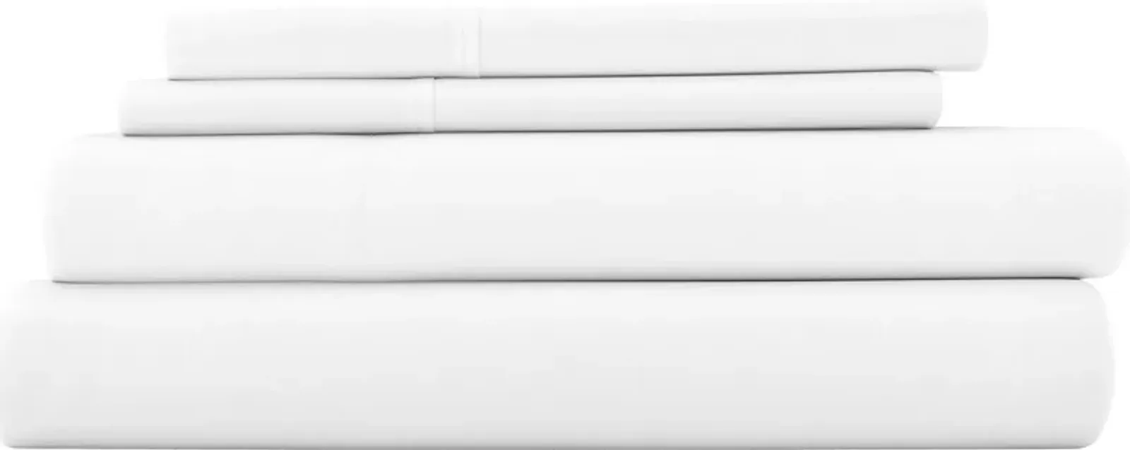 Belden Landing White 4 Pc King Bed Sheet Set