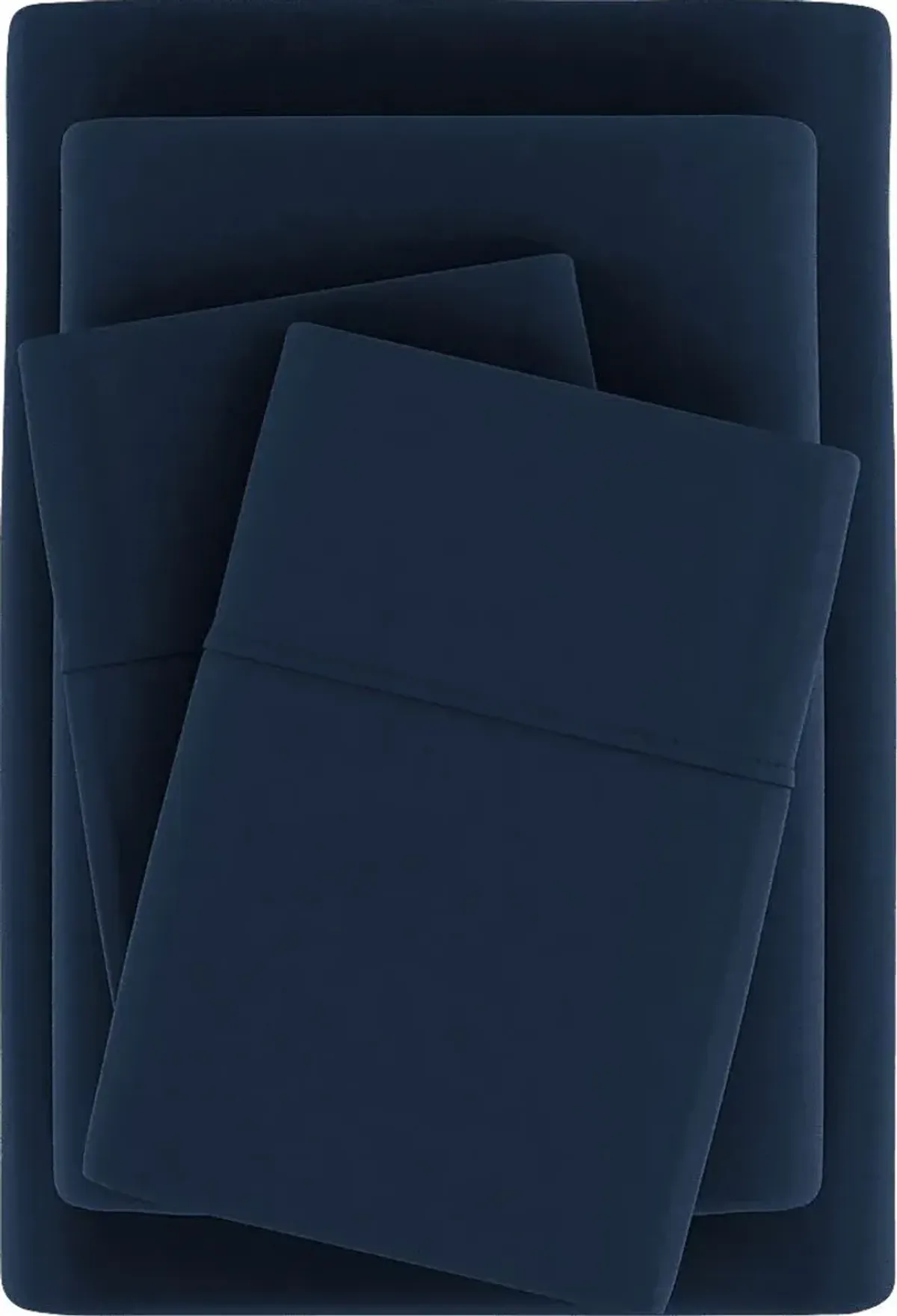 Belden Landing Navy 4 Pc Queen Bed Sheet Set