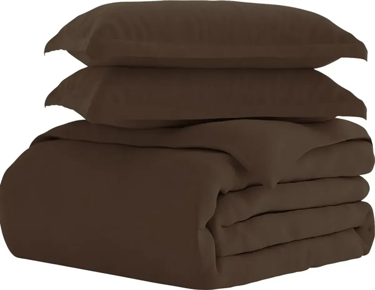 Belden Landing I Brown 3 Pc King Duvet Set