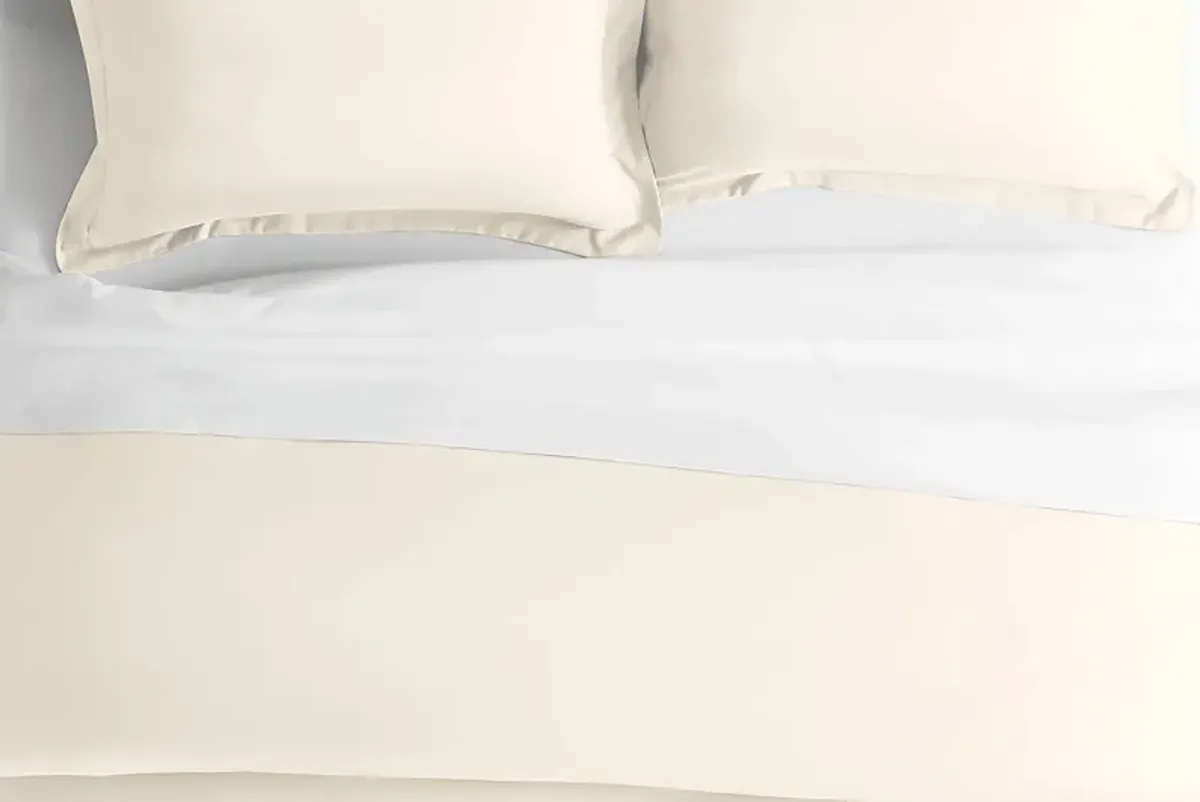 Belden Landing I Ivory 3 Pc King Duvet Set