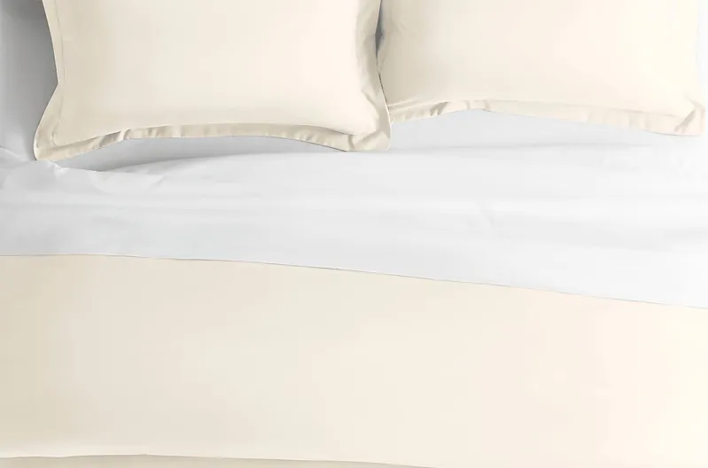 Belden Landing I Ivory 3 Pc King Duvet Set