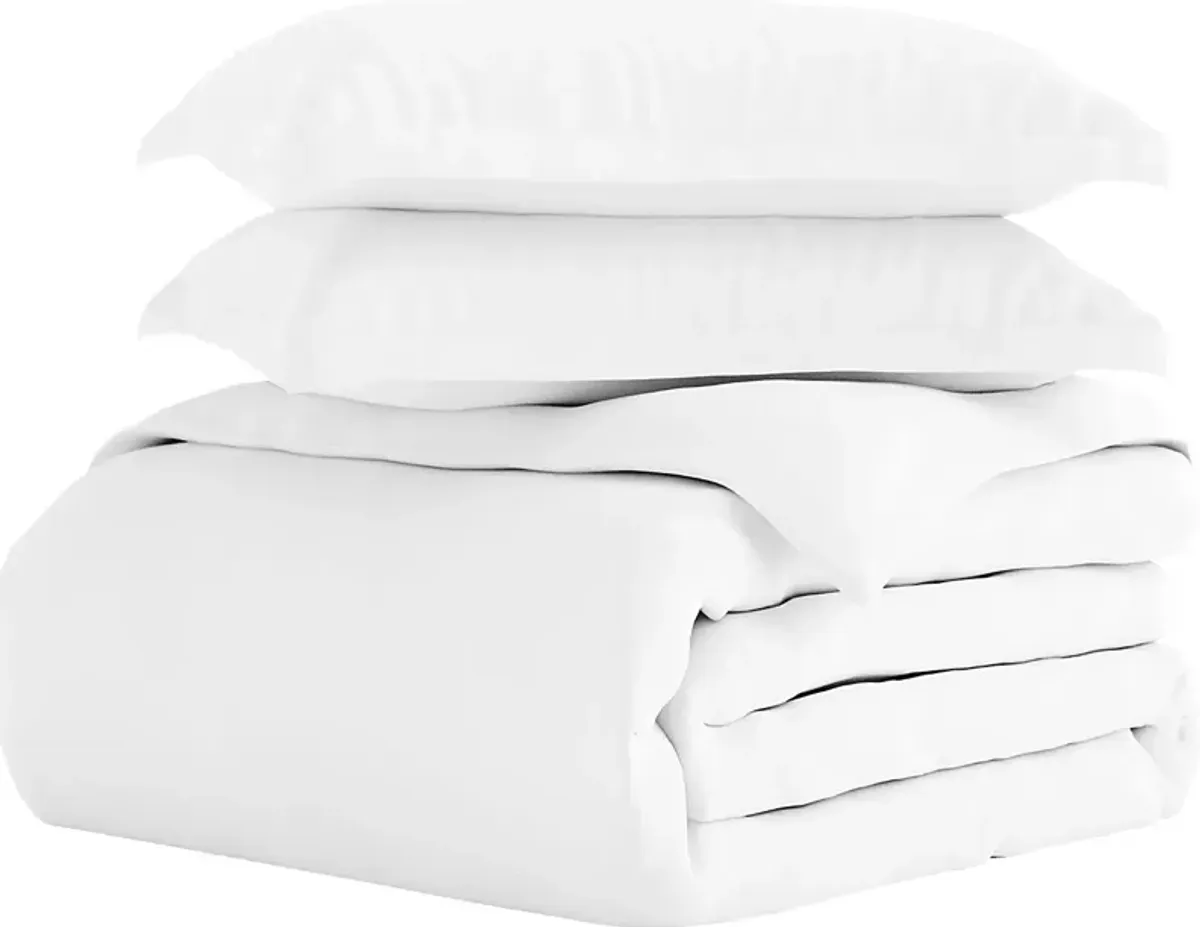 Belden Landing I White 3 Pc King Duvet Set