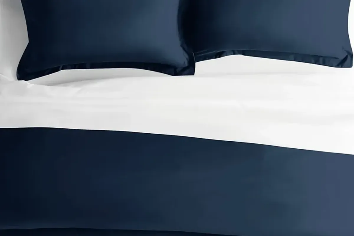 Belden Landing I Navy 3 Pc Queen Duvet Set