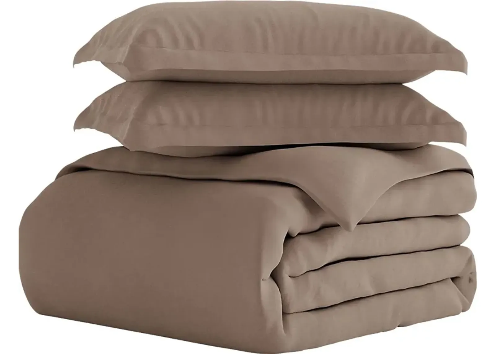 Belden Landing I Taupe 3 Pc Queen Duvet Set