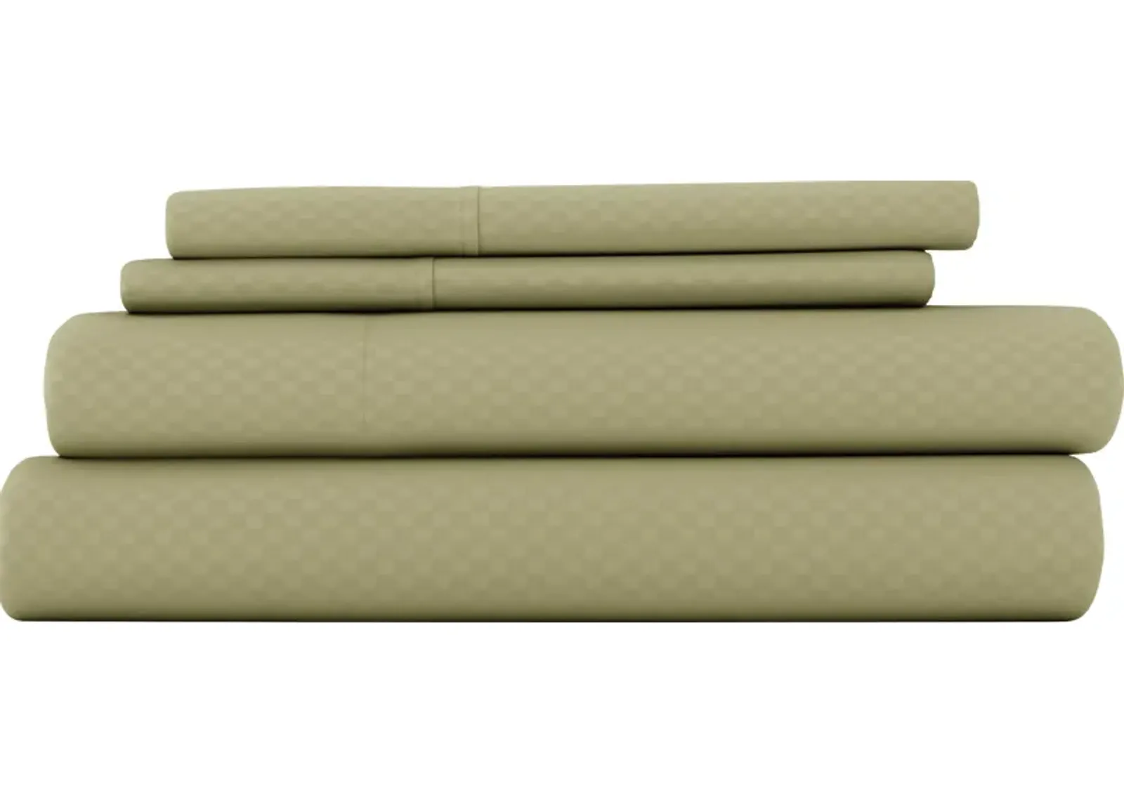 Belden Landing IV Green 4 Pc King Bed Sheet Set