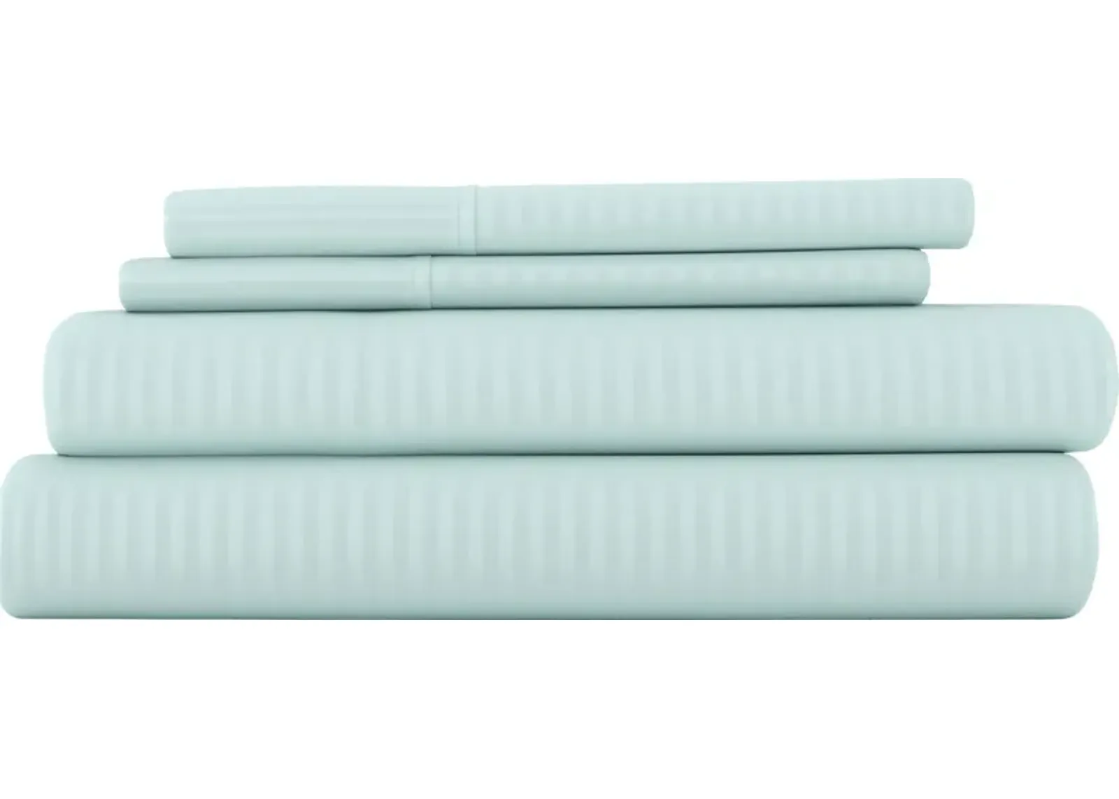 Belden Landing V Blue 4 Pc King Bed Sheet Set