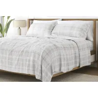 Belden Landing IX Gray 4 Pc King Bed Sheet Set