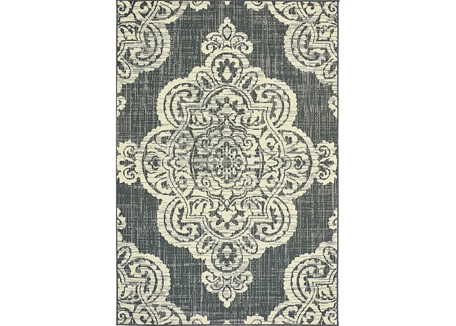 Hamiller Gray 5'3 x 7'6 Indoor/Outdoor Rug