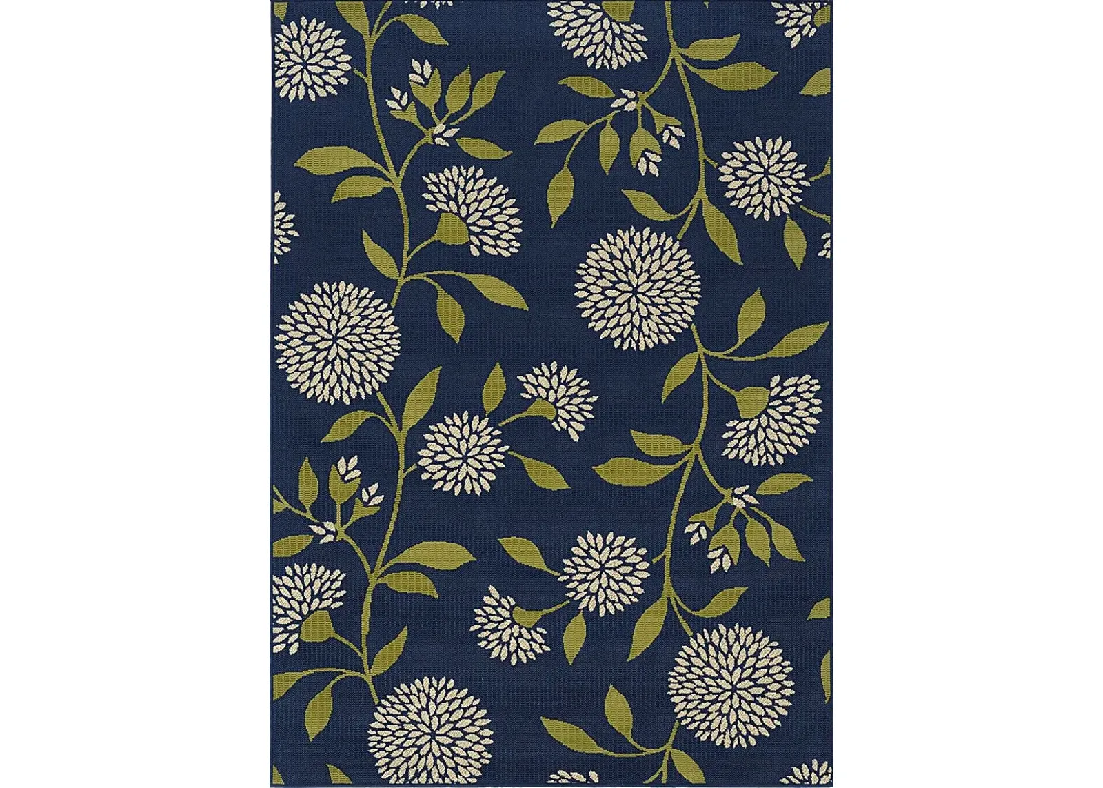 Caliah Blue 6'7 x 9'6 Indoor/Outdoor Rug