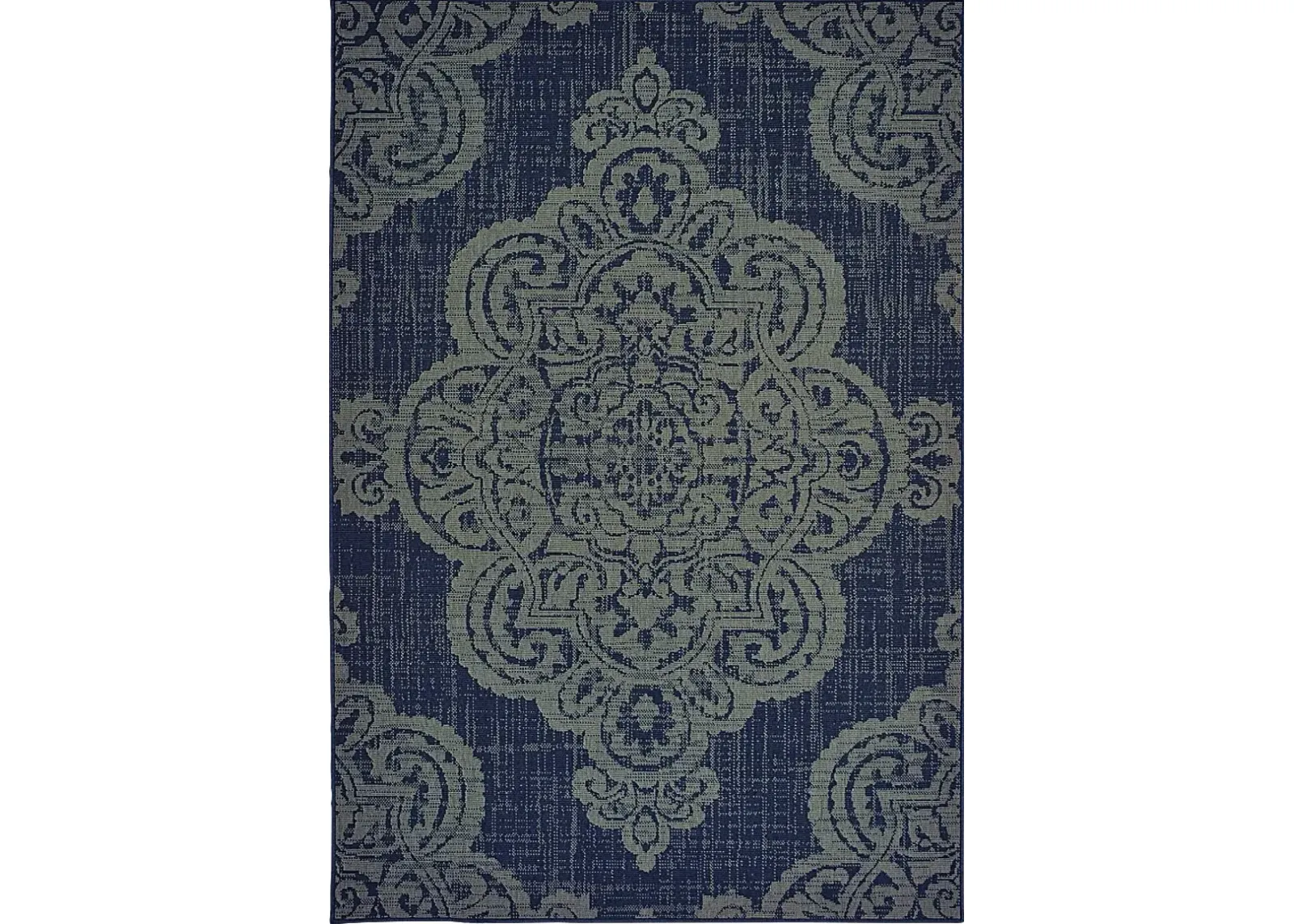 Hamiller Blue 5'3 x 7'6 Indoor/Outdoor Rug