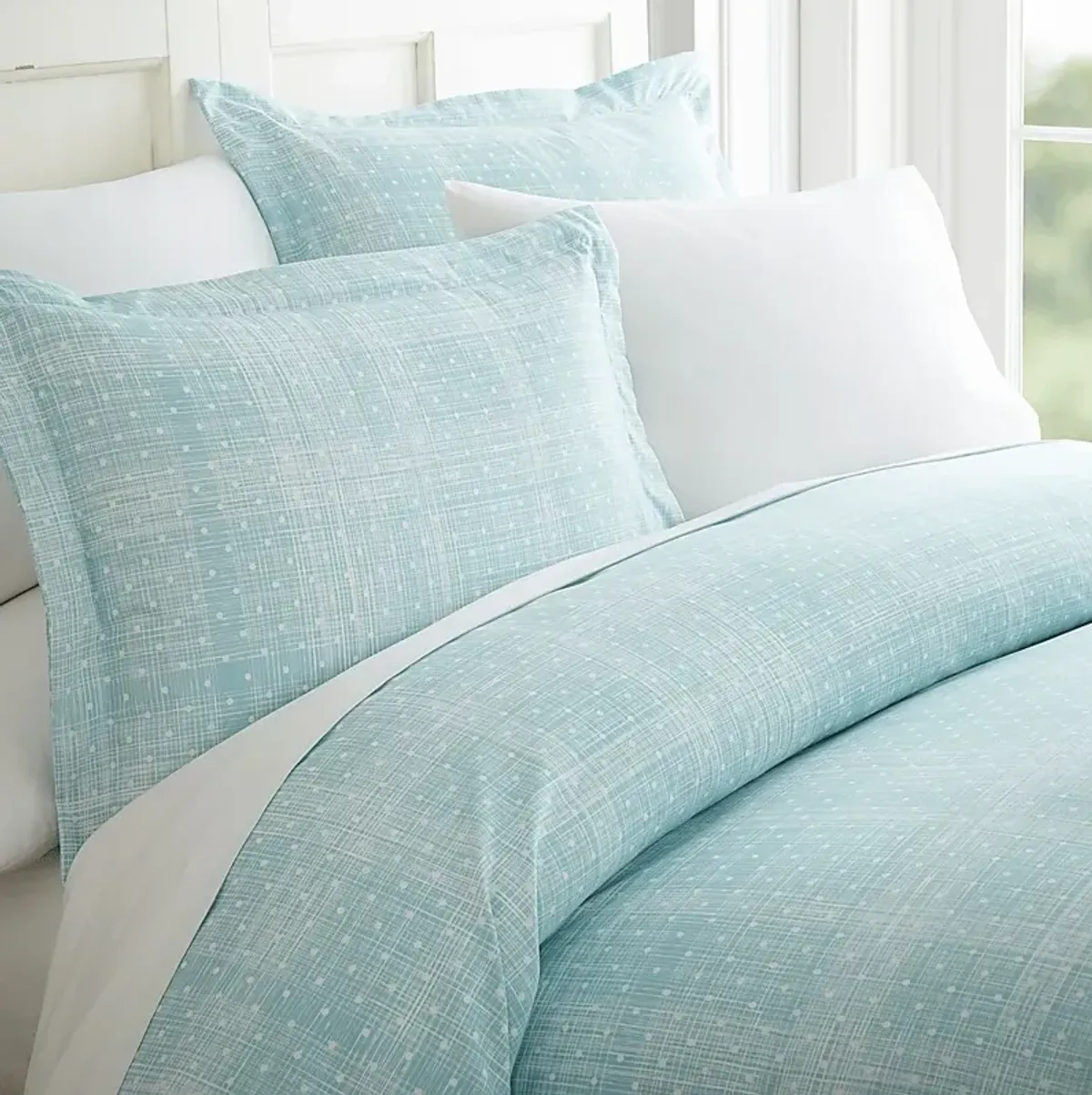 Belden Landing XIV Aqua 4 Pc King Bed Sheet Set