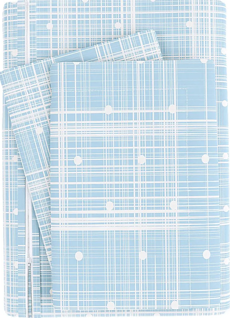 Belden Landing XVIII Aqua 3 Pc King Duvet Set