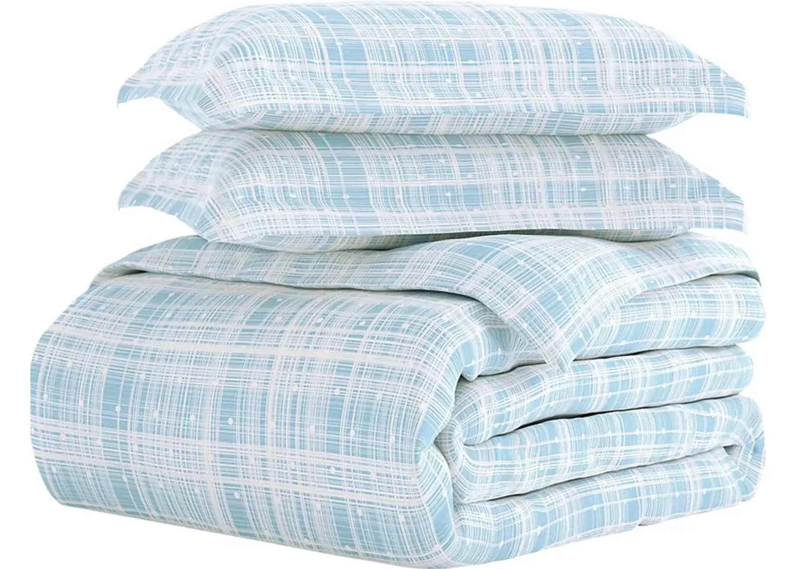 Belden Landing XVIII Aqua 3 Pc King Duvet Set