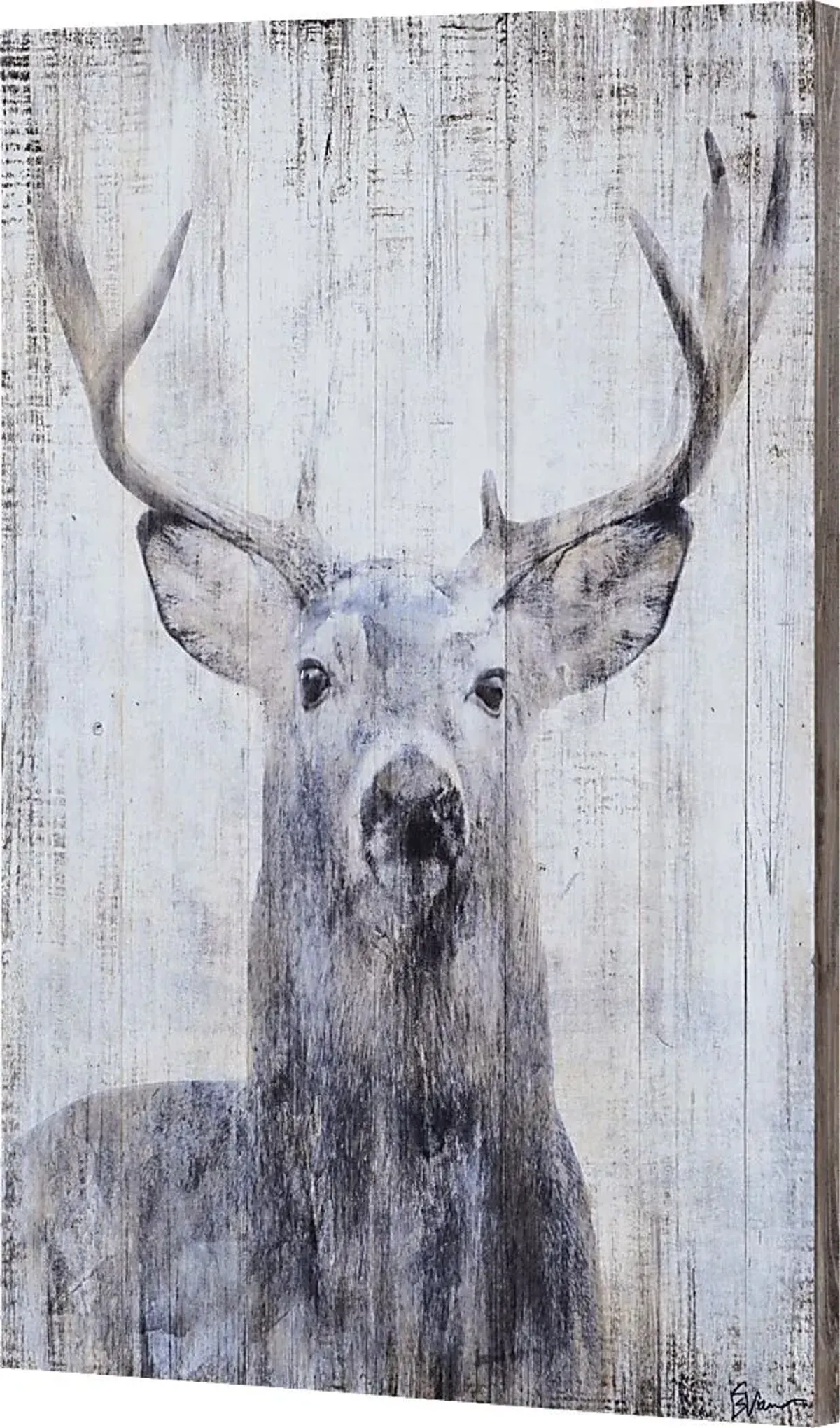 Watchful Deer Brown Artwork