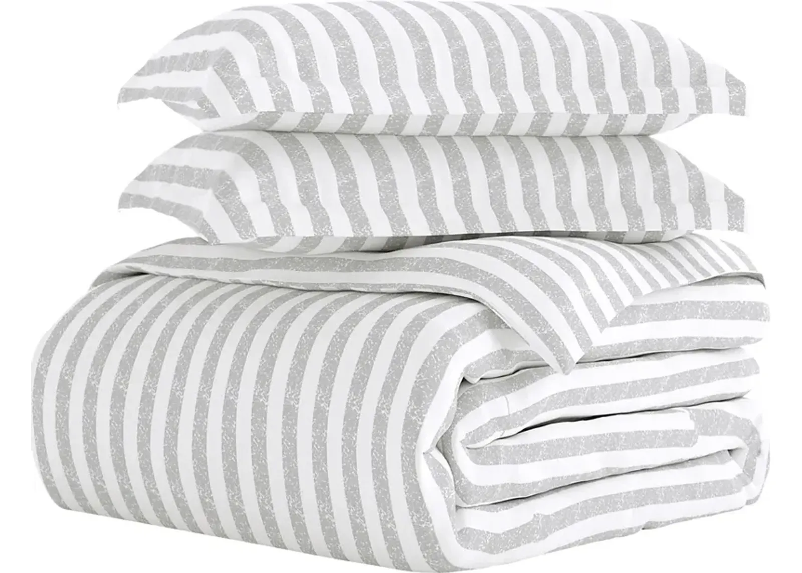 Belden Landing XXI Light Gray 3 Pc Queen Duvet Set