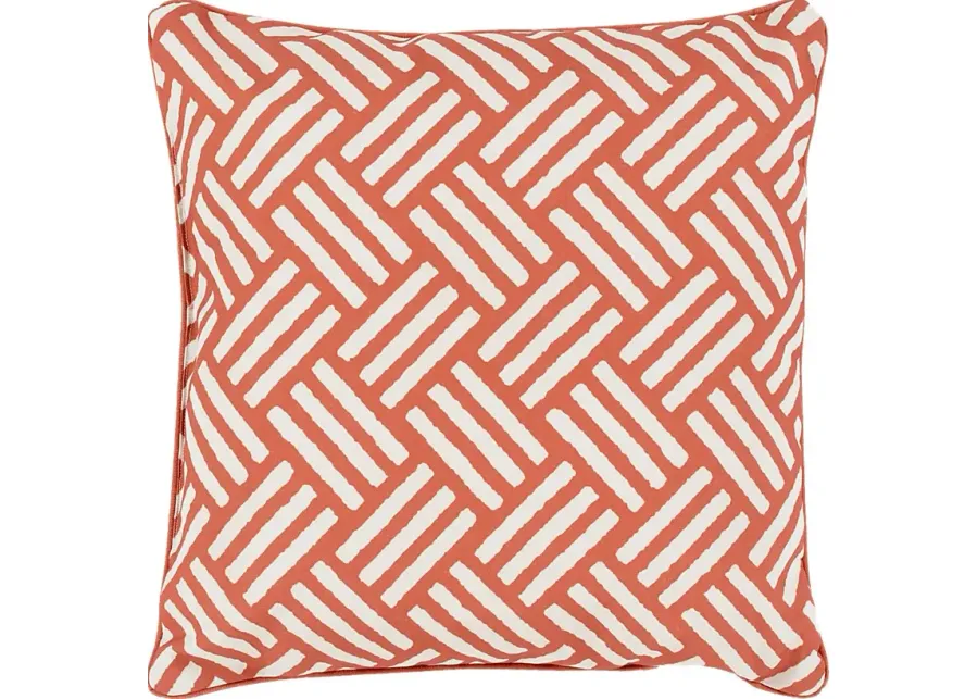 Celisa Orange Indoor/Outdoor Accent Pillow