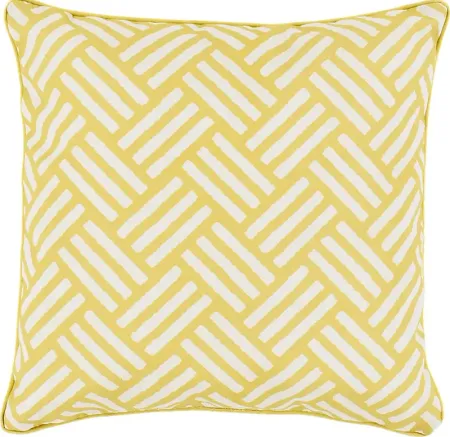 Celisa Yellow Indoor/Outdoor Accent Pillow
