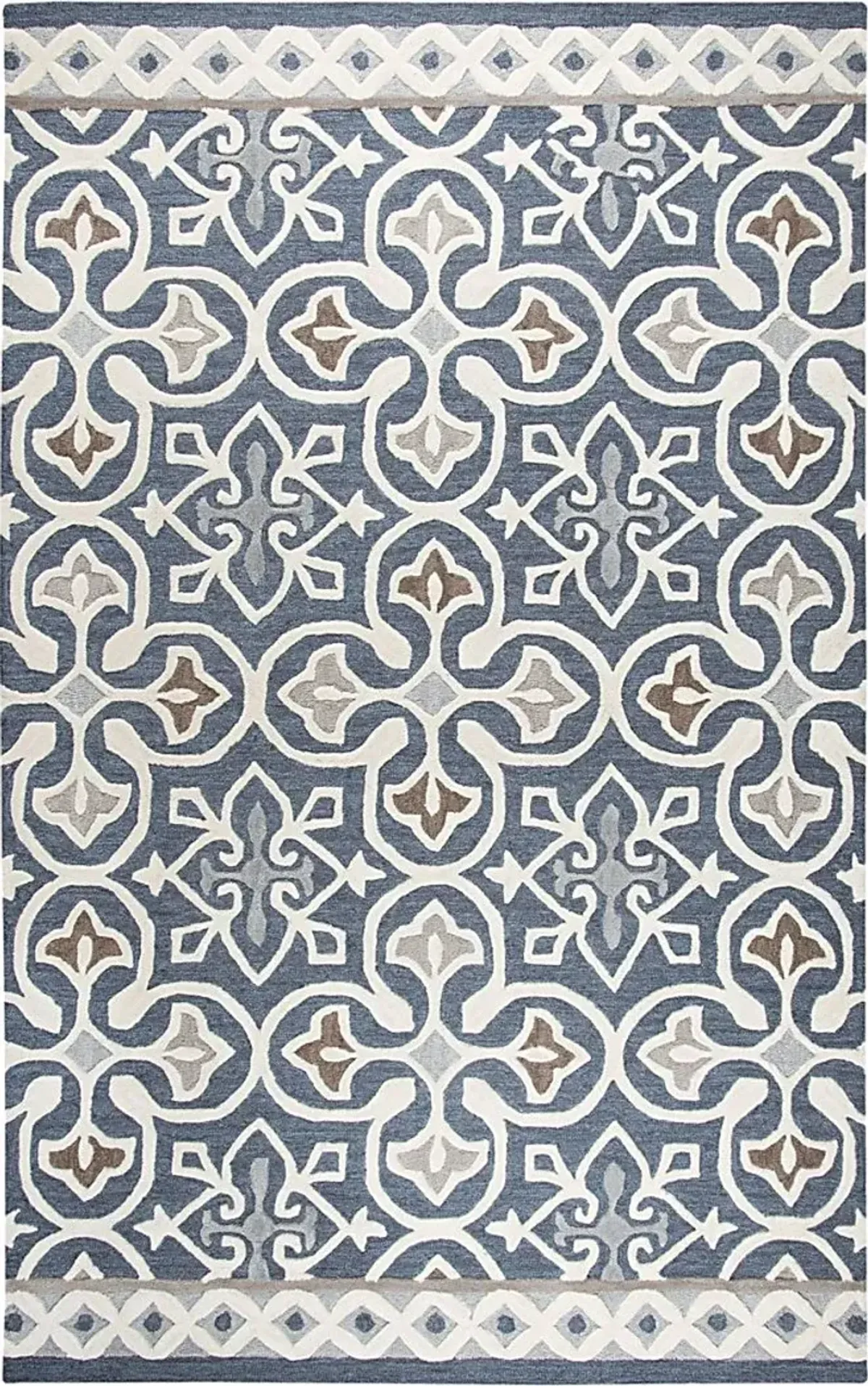 Embry Blue 5' x 8' Rug