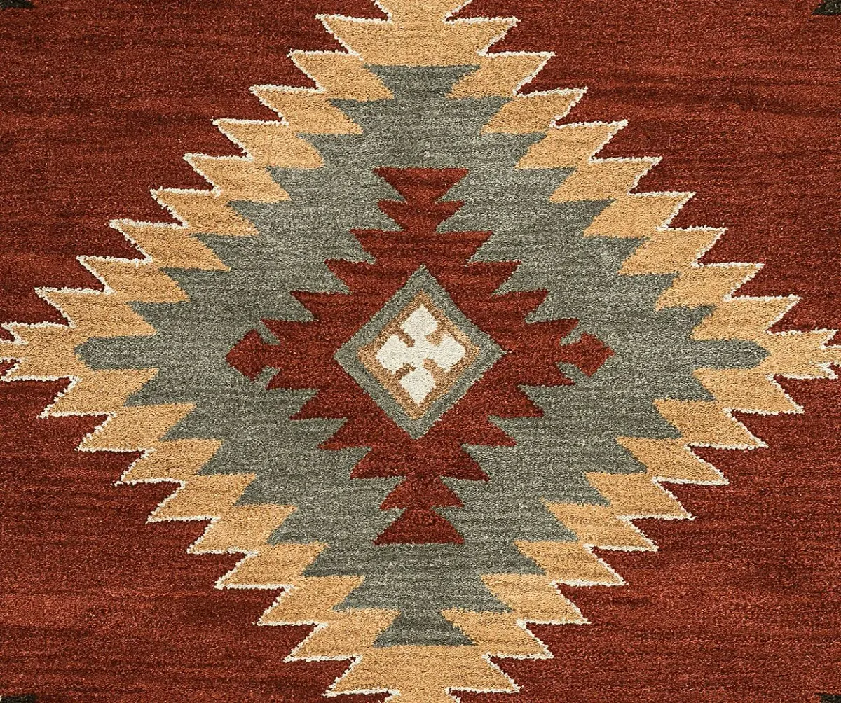 Awena Red 3' x 5' Rug