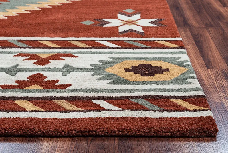 Awena Red 3' x 5' Rug