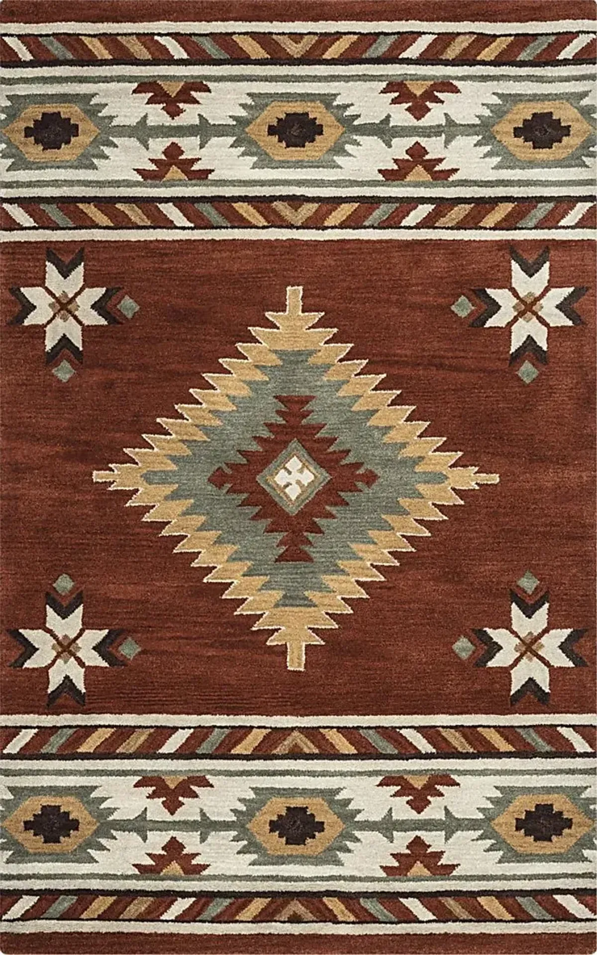 Awena Red 3' x 5' Rug