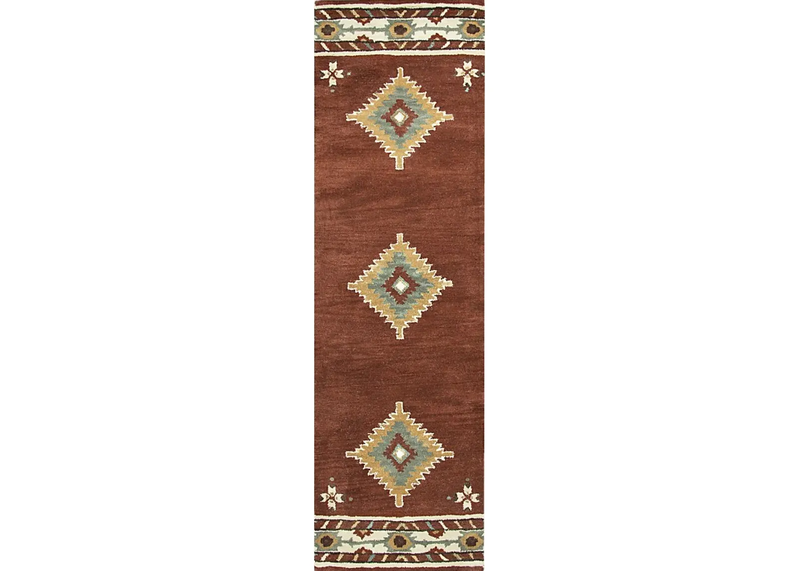 Awena Red 2'6 x 8' Runner Rug