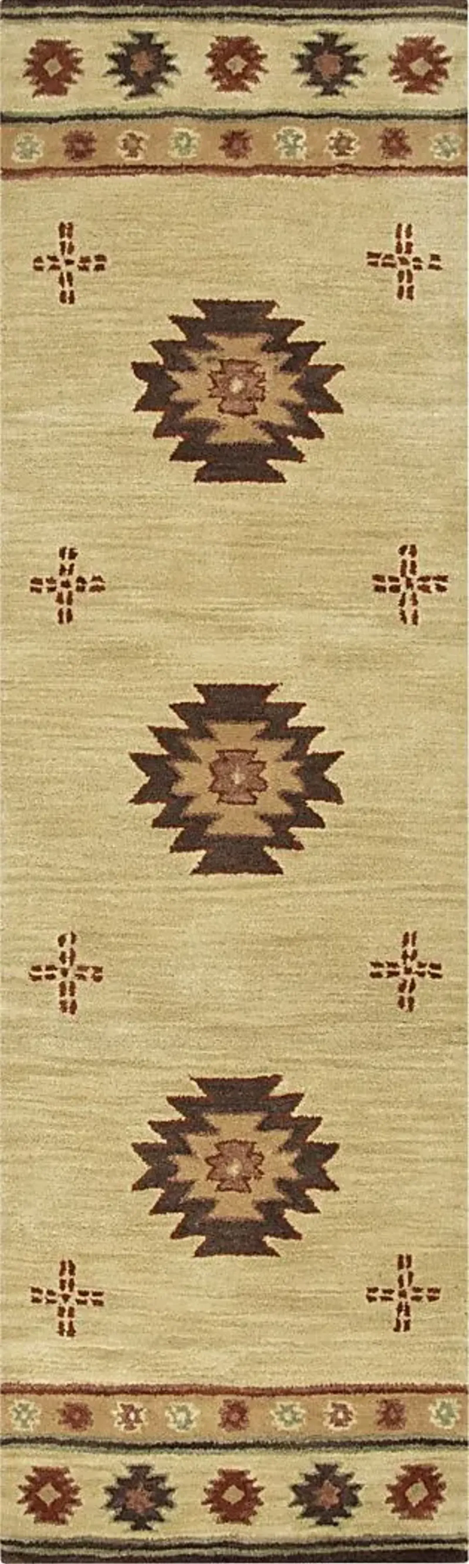 Ahnika Beige 2'6 x 8' Runner Rug