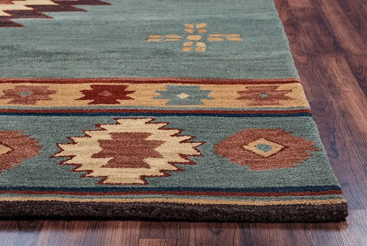 Ahnika Blue 3' x 5' Rug