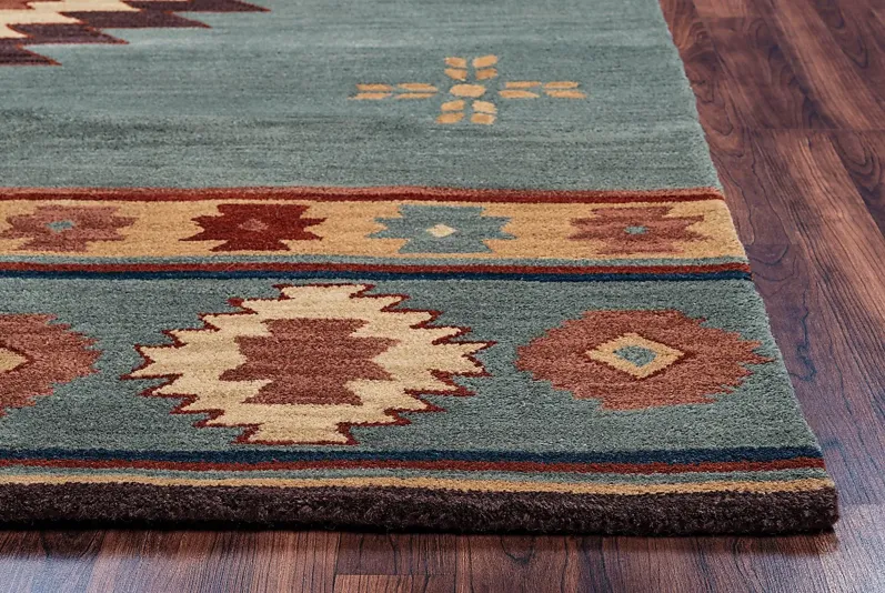 Ahnika Blue 3' x 5' Rug