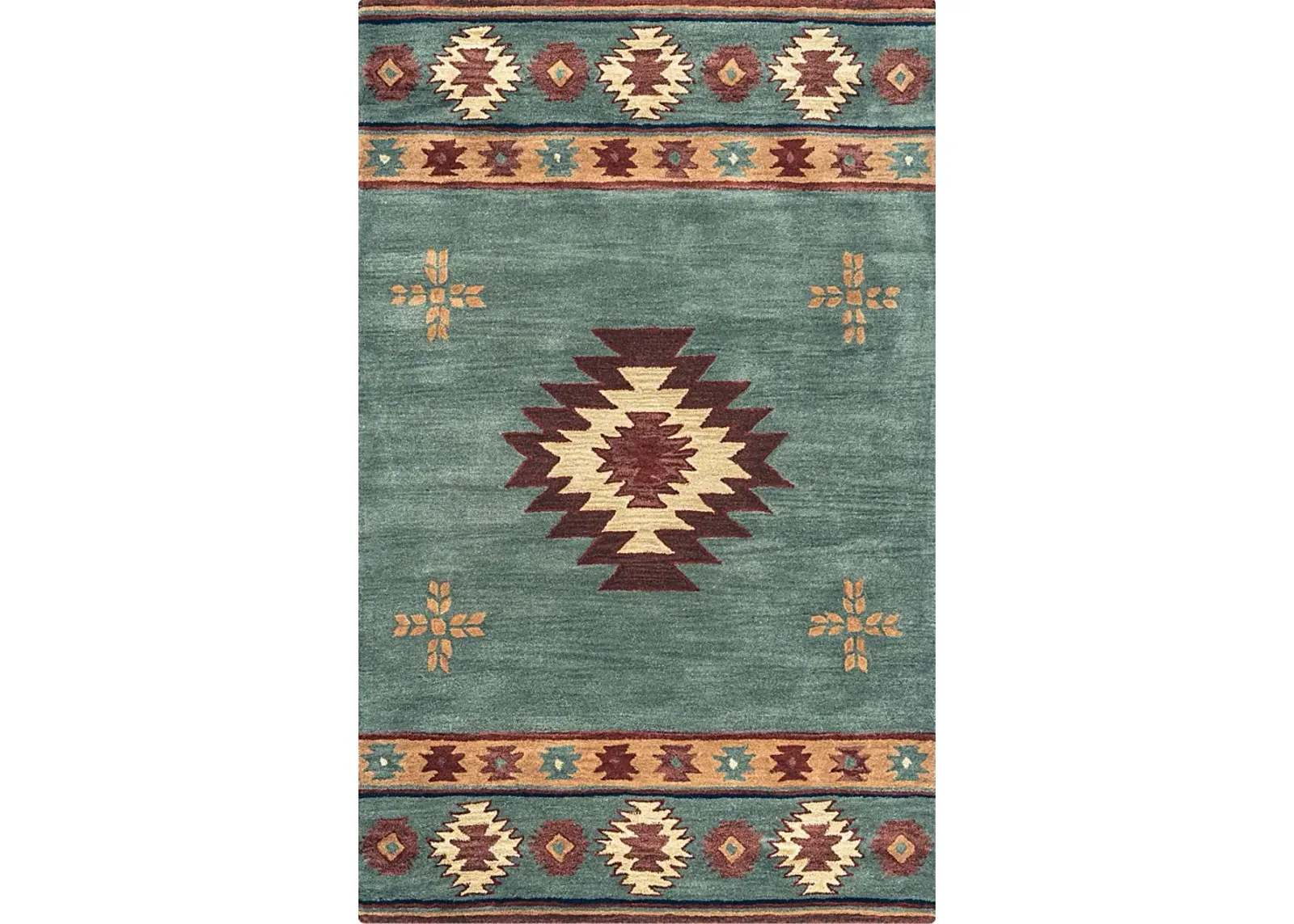 Ahnika Blue 3' x 5' Rug