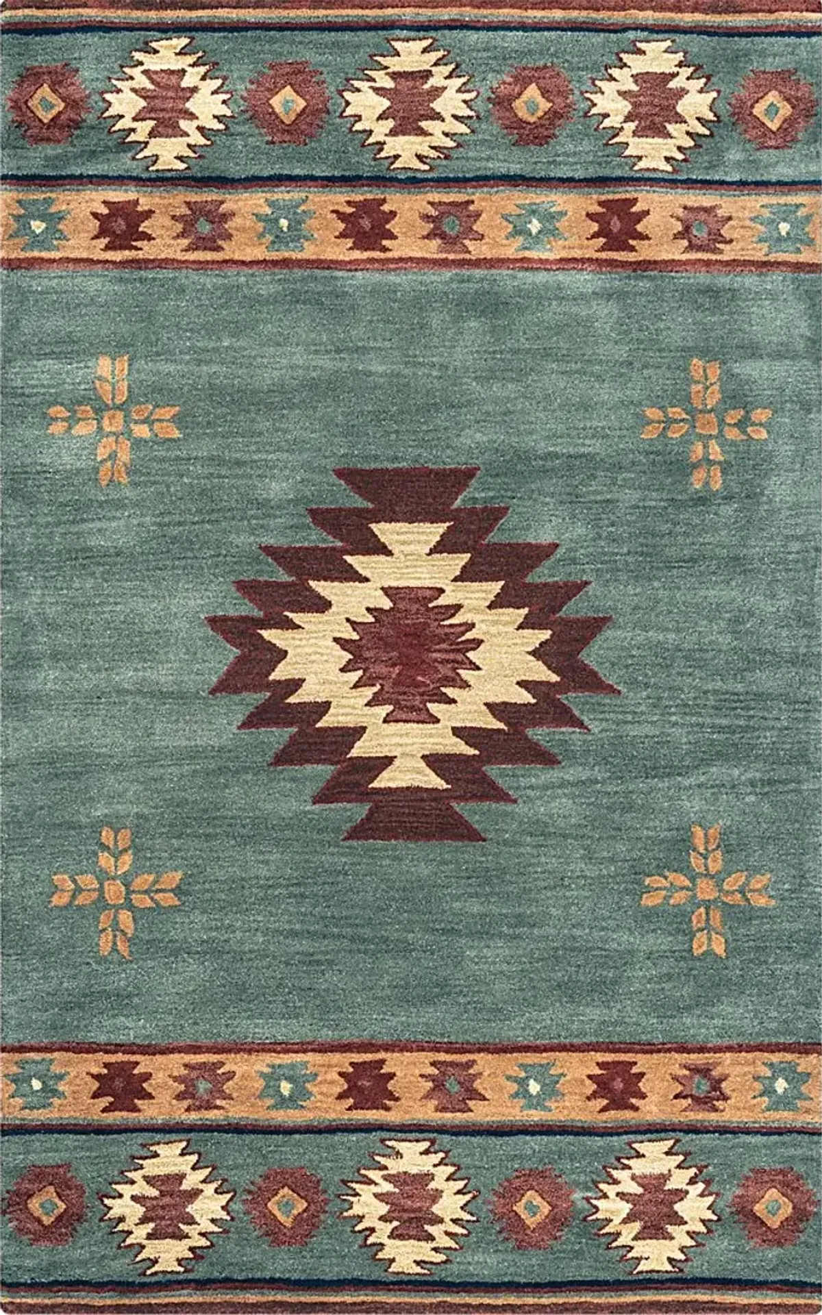 Ahnika Blue 3' x 5' Rug