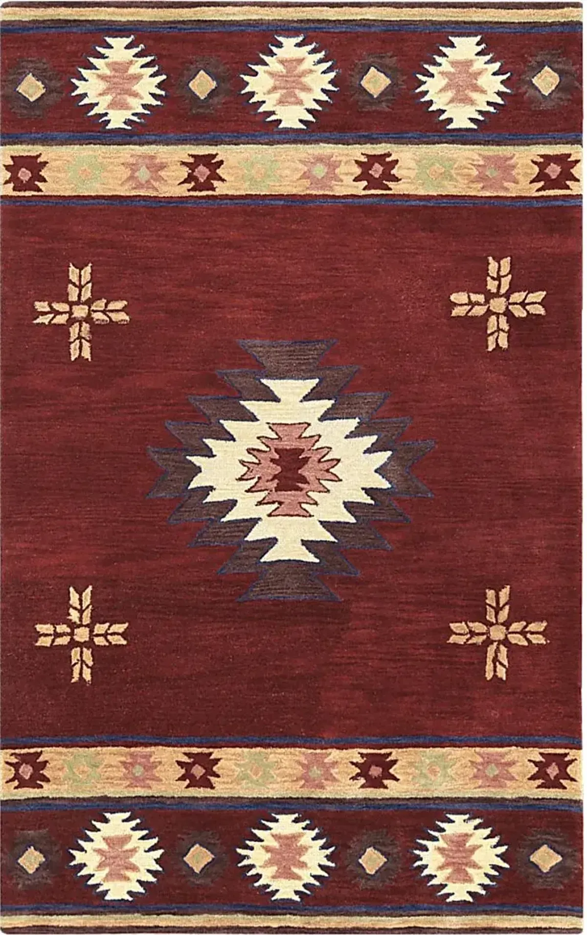 Ahnika Red 3' x 5' Rug