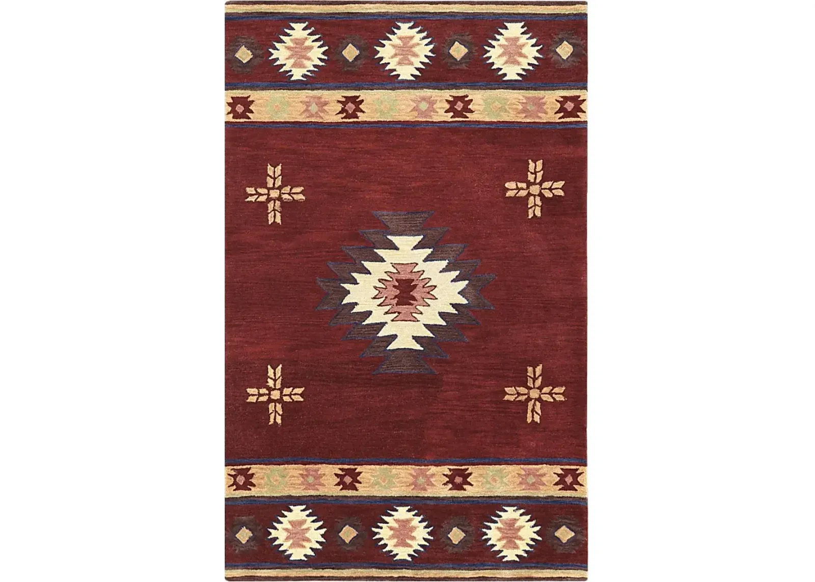 Ahnika Red 5' x 8' Rug