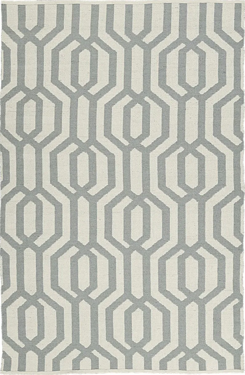 Haimon Gray 5 x 7'6 Indoor/Outdoor Rug