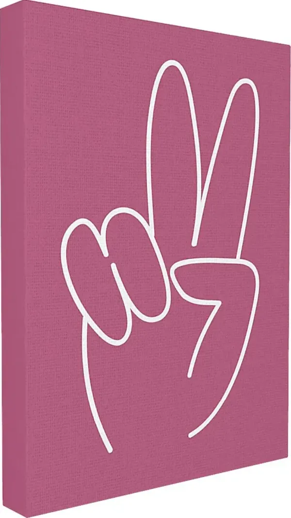 Kids Peace Sign Artwork