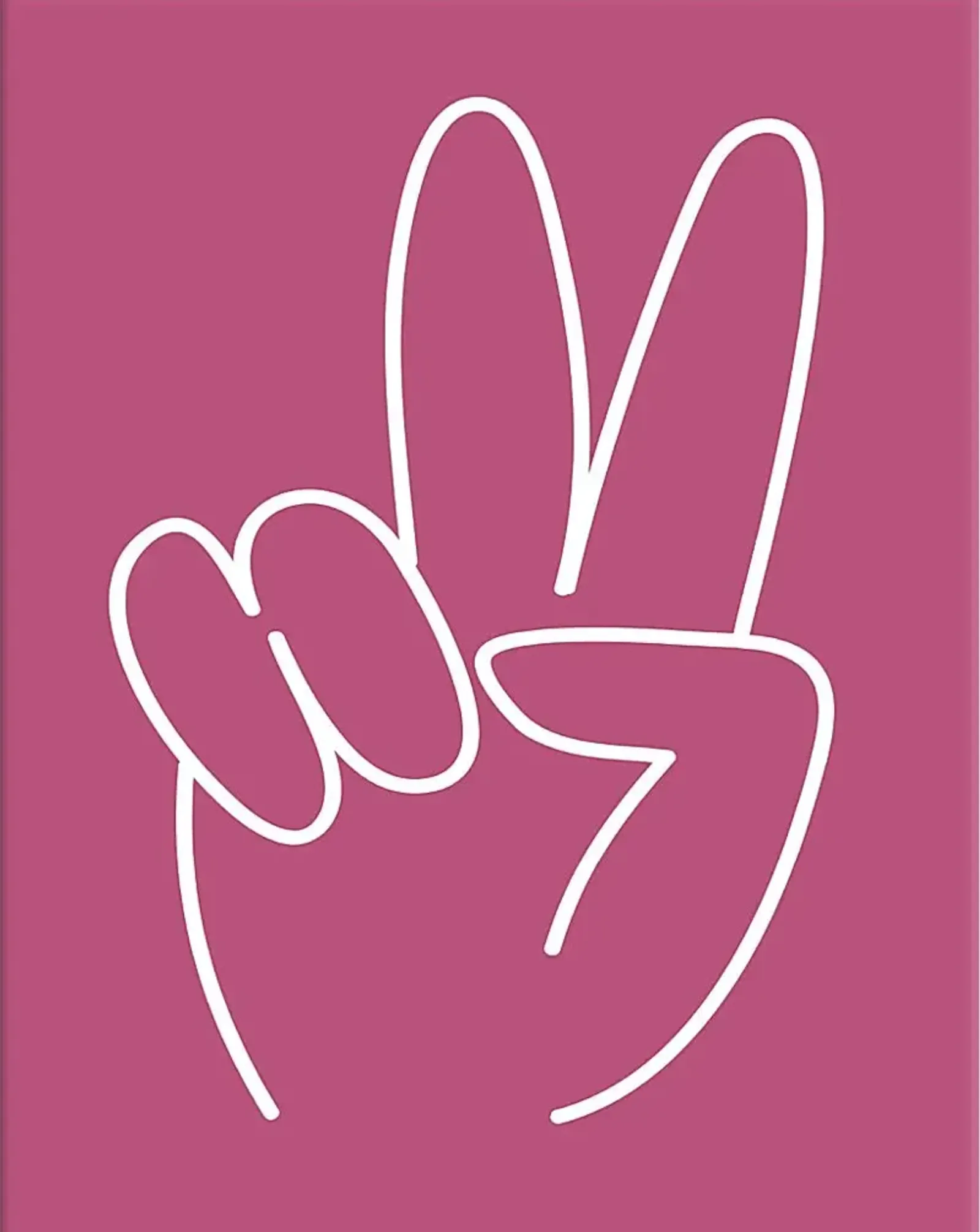 Kids Peace Sign Artwork