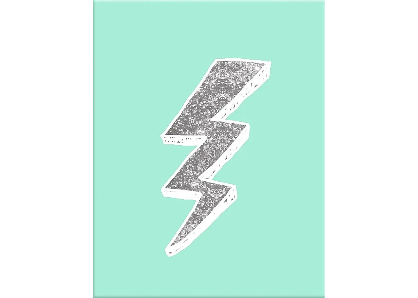 Kids Graphic Lightning Bolt Teal Artwork