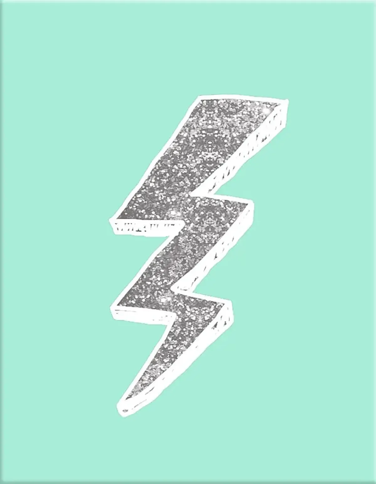 Kids Graphic Lightning Bolt Teal Artwork